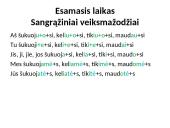 Veiksmažodžių pristatymas 17 puslapis