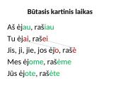 Veiksmažodžių pristatymas 19 puslapis