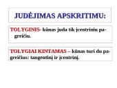 Sukimasis, kreivaeigis judėjimas 8 puslapis