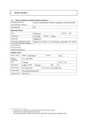 E-sveikatos paslaugų plėtra. Projekto paraiška