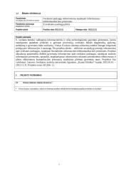 E-sveikatos paslaugų plėtra. Projekto paraiška 2 puslapis