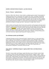 Donelaičio „Metų“ apibendrinimas