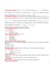 Matematinė analizė - teorija ir formulės