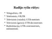 Radijo ryšio principai. Televizija 12 puslapis