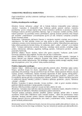 Narkotinių medžiagų skirstymas