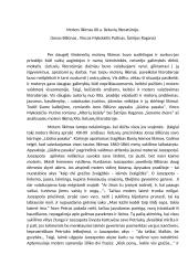 Moters likimas XX a. lietuvių literatūroje. 