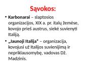 Italijos suvienijimas (skaidrės) 2 puslapis