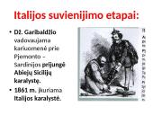 Italijos suvienijimas (skaidrės) 10 puslapis