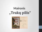 "Trakų pilis" analizė