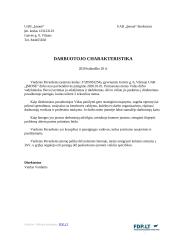 Darbuotojo charakteristika šablonas