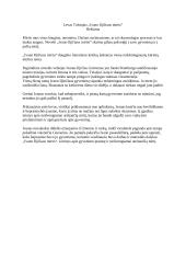 Levas Tolstojus ,,Ivano Iljičiaus mirtis” recenzija