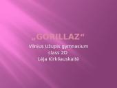 Presentation about Gorillaz 1 puslapis