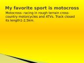 My favorite sport - motocross
