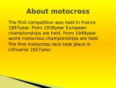 My favorite sport - motocross 2 puslapis