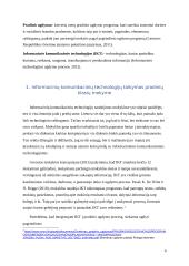 Informacinių komunikacinių technologijų taikymo galimybės ugdant pradinių klasių mokinių kūrybiškumą 3 puslapis