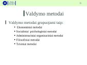 Valdymo stiliai ir metodai (skaidrės) 12 puslapis