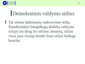 Valdymo stiliai ir metodai (skaidrės) 8 puslapis