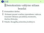 Valdymo stiliai ir metodai (skaidrės) 9 puslapis