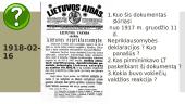 Lietuva Pirmojo Pasaulinio karo metais (skaidrės) 20 puslapis