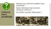 Lietuva Pirmojo Pasaulinio karo metais (skaidrės) 3 puslapis