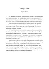 Animal farm by George Orwel