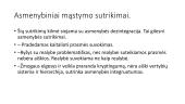 Mąstymo ypatumai bei klinikinis mąstymo vertinimas 18 puslapis
