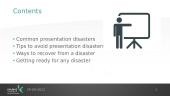 How to avoid disasters during presentations