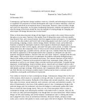 Contemporary and futuristic design