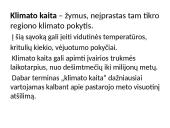 Klimato kaita skaidrės 2 puslapis