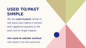 Used to – would – Past simple – be/get used to 2 puslapis