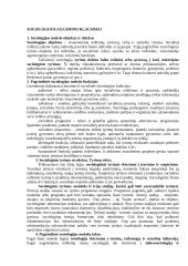 Sociologijos egzamino klausimai