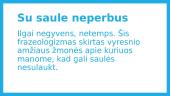 Frazeologizmai apie saulę 12 puslapis