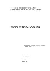 Sociologinis dienoraštis