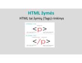 Hyper Text Markup Language (HTML) 2 puslapis