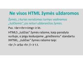 Hyper Text Markup Language (HTML) 8 puslapis
