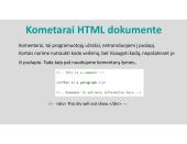Hyper Text Markup Language (HTML) 10 puslapis