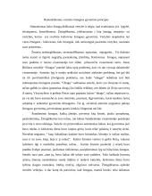 Humaniškumas - esminis žmogaus gyvenimo principas (rašinys)