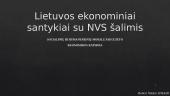 Lietuvos ekonominiai santykiai su NVS šalimis