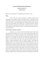 Tėvų ir vaikų santykiai J. Grušo „Meilė, džiazas ir velnias“ kalba su planu 3 puslapis