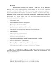 Transporto veiklos teisinis reguliavimas, licencijavimas 2 puslapis