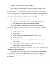 Transporto veiklos teisinis reguliavimas, licencijavimas 9 puslapis