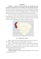 Klaipeda Tourism Development Plan  2 puslapis