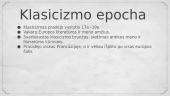 Klasicizmo pristatymas (skaidrės) 2 puslapis