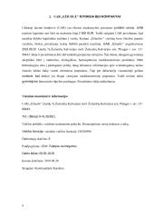 Verslo planas UAB „Ežiuolė“  3 puslapis