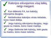 Fizinis aktyvumas ir sveikata skaidrės 20 puslapis