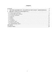 Akcinės bendrovės „Šaukštelis dovanos“ apibūdinimas ir veiklos dokumentai