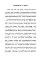 Ką žmogus atranda prarasdamas? rašinys