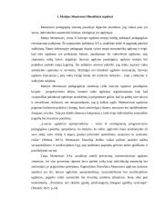 Savarankiškumo ugdymas ikimokykliniame amžiuje Marijos Montessori sistemos filosofiniu aspektu 3 puslapis