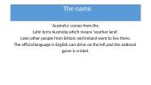 Presentation about Australia 3 puslapis