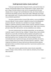 Kodėl gimtasis kraštas visada mylimas?